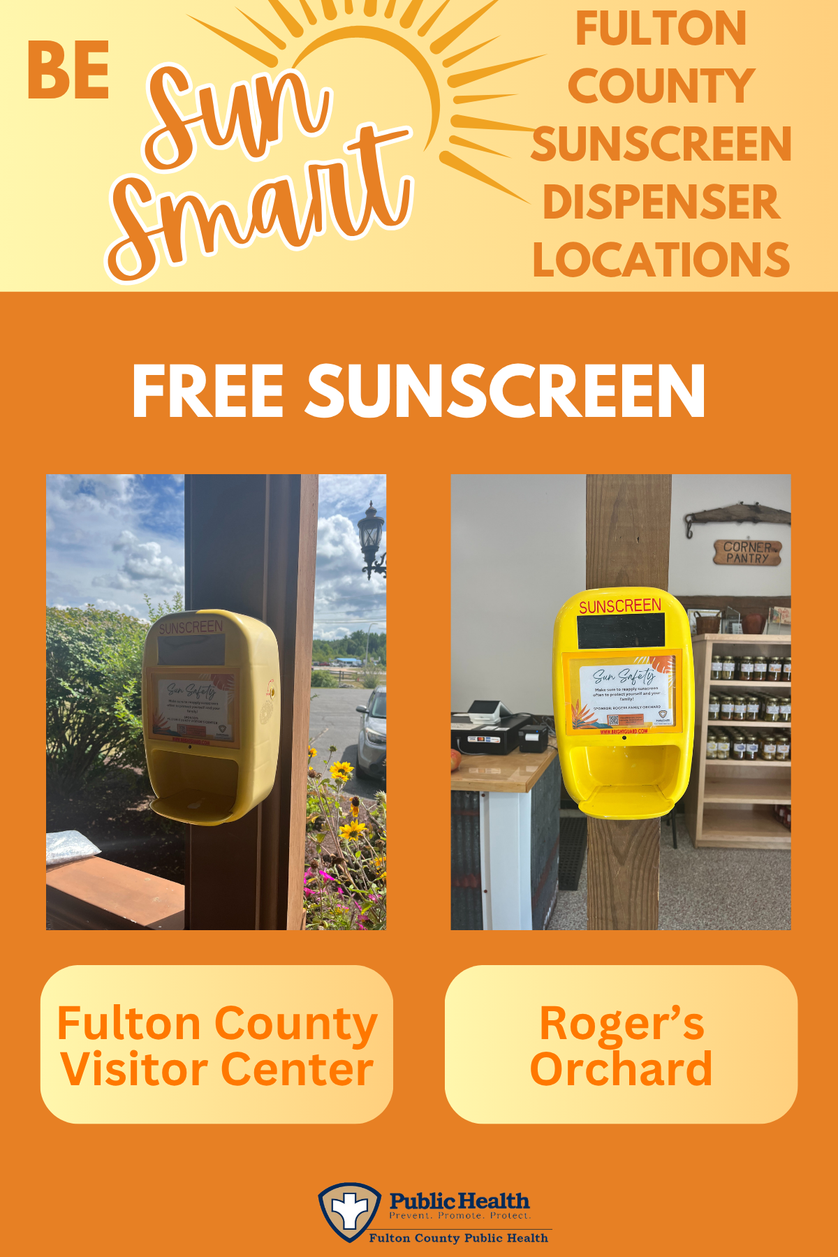 Free Sunscreen Dispensers in Fulton County