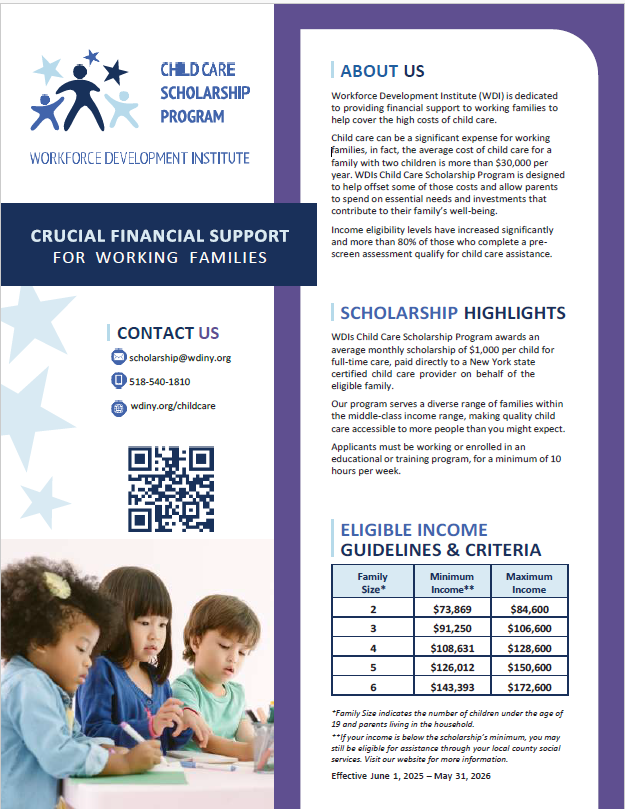 This is a photo of the brochure. Please see the link for the program details.