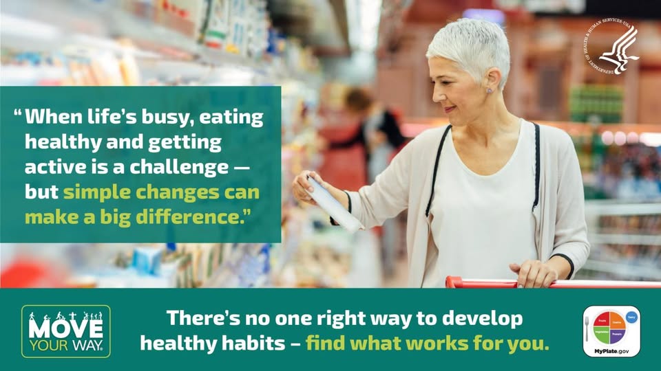 When life's busy, eating healthy and getting active is a challenge - but simple changes can make a big difference. There's no one right way to develop healthy habits - find what works for you.
