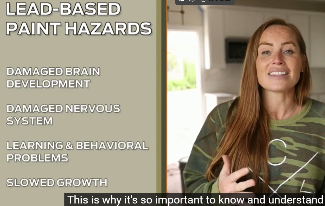 LEAD-BASED PAINT HAZARDS, DAMAGED BRAIN DEVELOPMENT, DAMAGED NERVOUS SYSTEM, LEARNING & BEHAVIORAL PROBLEMS, SLOWED GROWTH