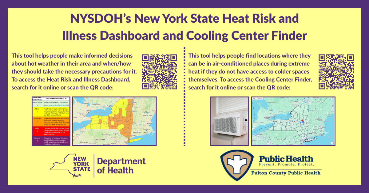Heat Risk Dashboard: This tool helps people make informed decisions about hot weather in their area and when/how they should take the necessary precautions for it. Cooling Center Finder: This tool helps people find locations where they can be in air-conditioned places during extreme heat if they do not have access to colder spaces themselves.
